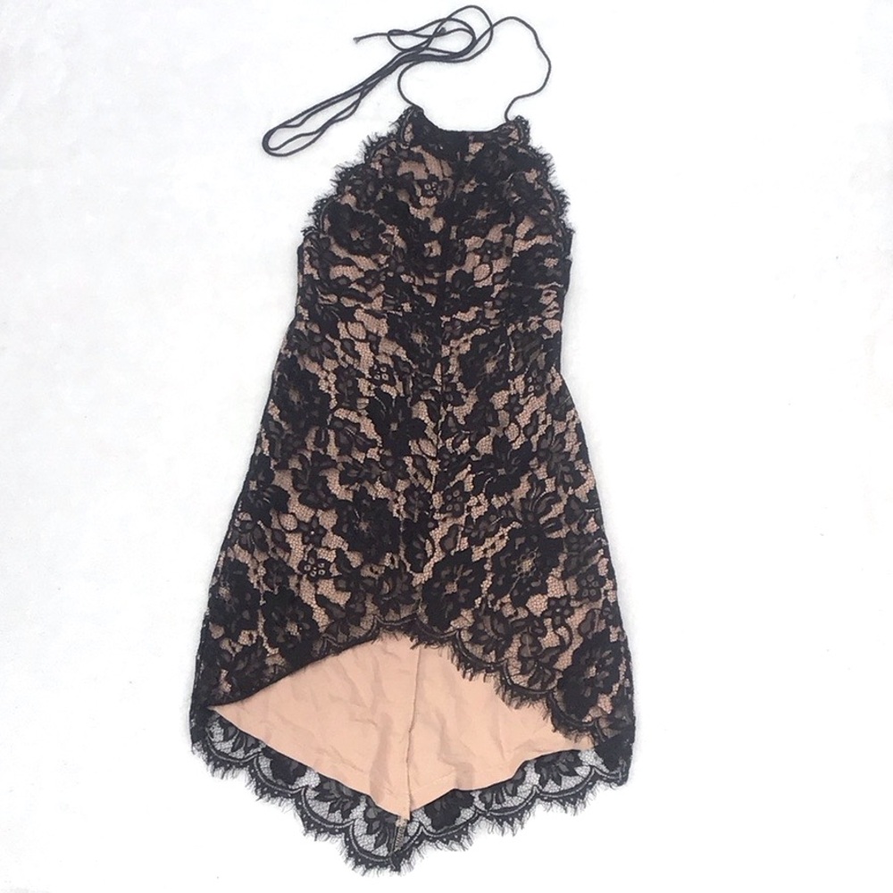 Dream State A Fine Romance lace halter dress